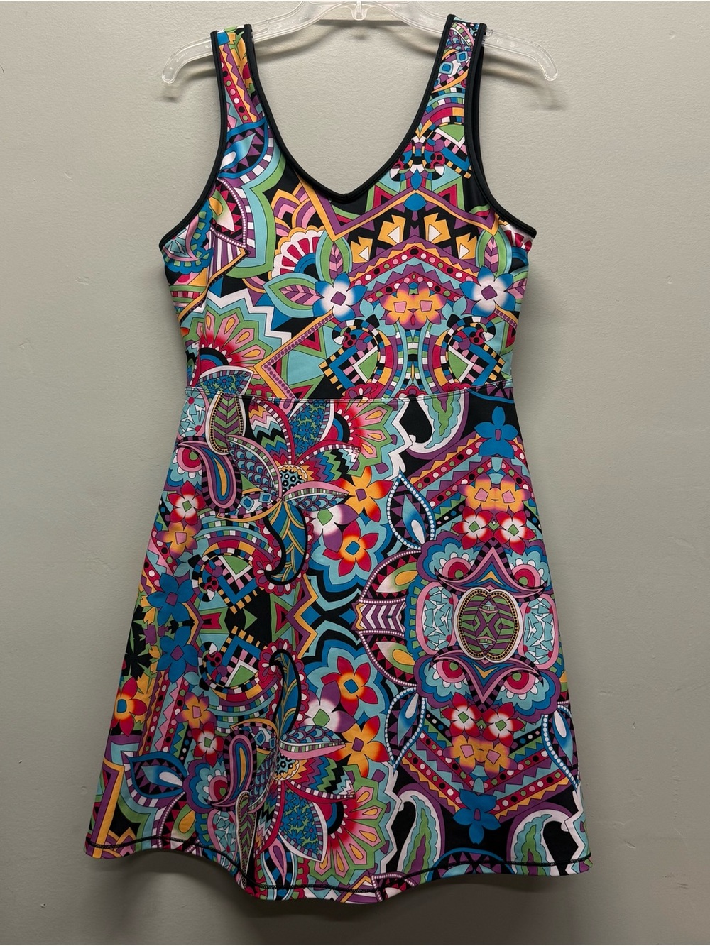 Johnny Was Bee Active Demarne Scoop Neck Fit & Flare Golf & Tennis Dress MED